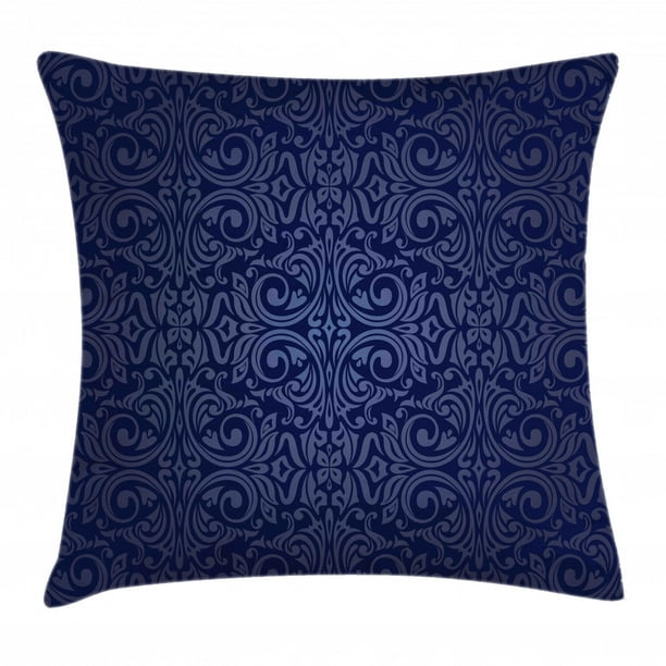 Decorative Square Accent Pillow Case 16 X 16 Victorian Vintage Royal Times Inspired Floral Leaves Swirls Image Artprint Ambesonne Indigo Throw Pillow Cushion Cover Blue Decorative Square Accent Pillow Case 16 X 16 Victorian Vintage Royal Times Inspired Floral Leaves Swirls Image Artprint Ambesonne Indigo Throw Pillow Cushion Cover Blue